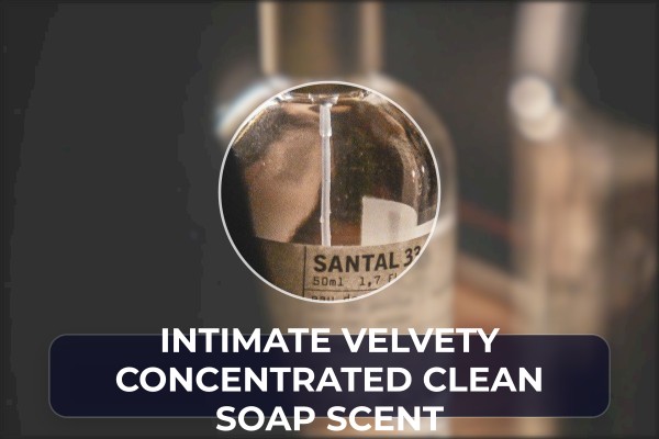 intimate velvety concentrated clean soap scent