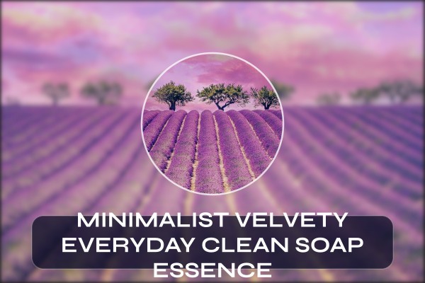 minimalist velvety everyday clean soap essence