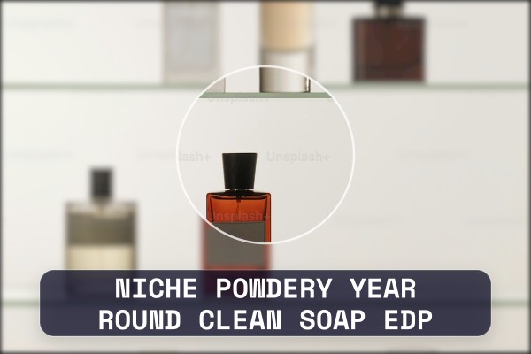 niche powdery year-round clean soap edp